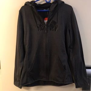 Gray north face sweatshirt